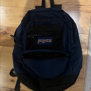 JanSport Navy and Black Backpack